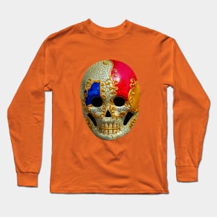 Music and skull Mask Long Sleeve T-Shirt